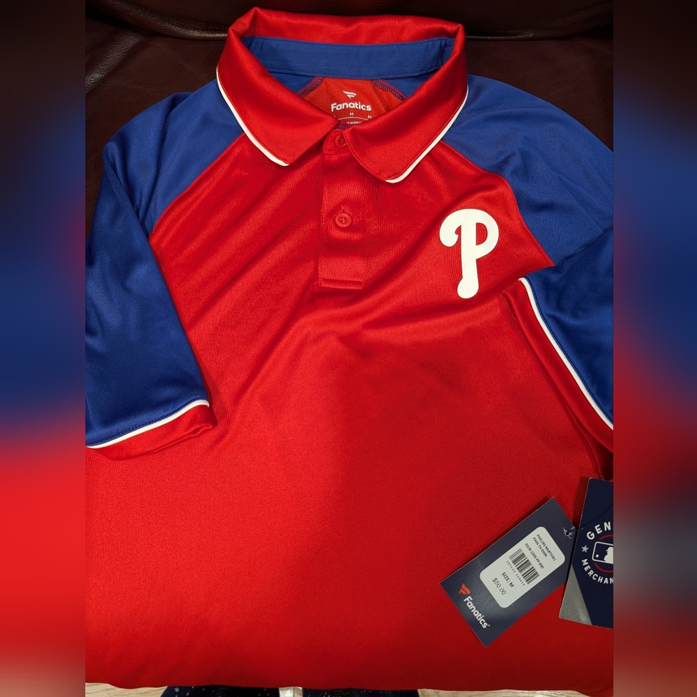 Philadelphia Phillies men's collard dress shirt